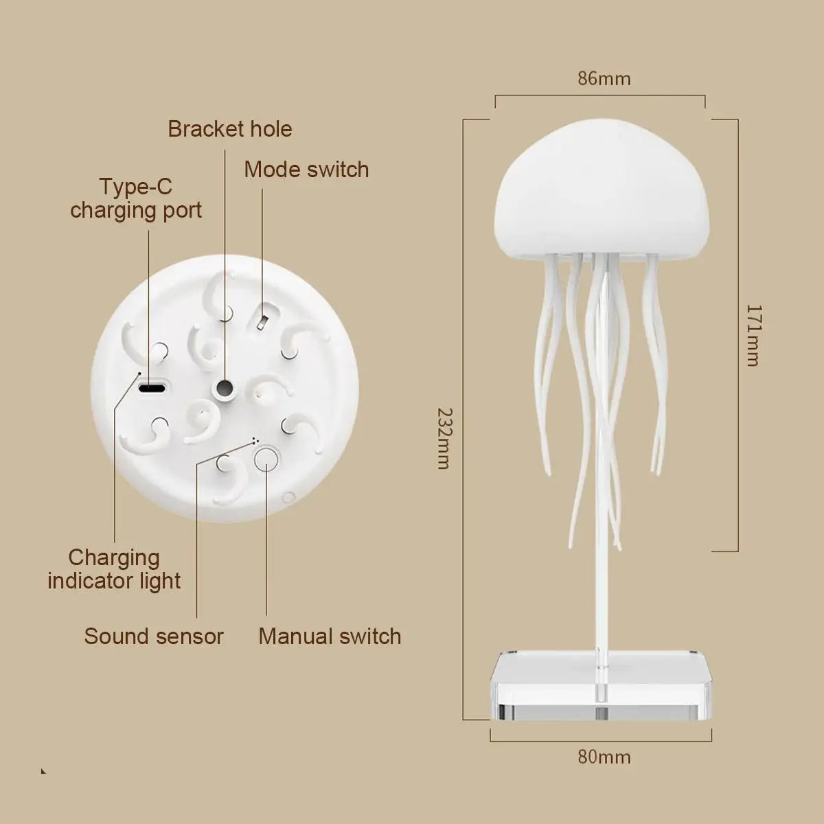 Jellyfish Night Light Atmosphere